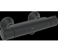 HANSA HANSAMICRA Mitigeur de douche, débit éco, avec dispositif de sécurité, 5815017133, Couleur: noir mat