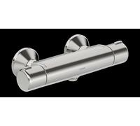HANSA HANSAMICRA robinet de douche, avec dispositif de sécurité, fonction éco, raccords eau chaude/froide inversés, 58152171