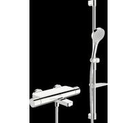 HANSA HANSAOPTIMA Mitigeur de bain et douche, thermostatique, avec garniture de douche incluse, chromé, 48372331