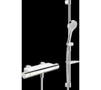 HANSA HANSAOPTIMA Mitigeur de douche, thermostatique, avec garniture de barre de douche, chromé, 48130331