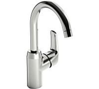 Hansa Hansapinto mitigeur lavabo 45092283 sans garniture de mitigeur lavabo , 120 ° pivotante , saillie 148 mm, chromé
