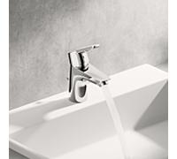 Hansa HANSAPOLO mitigeur lavabo 51402293 avec garniture de vidage , saillie 103 mm, chromé