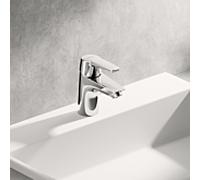 HANSA HANSAPOLO Mitigeur de lavabo, sans garniture découlement, saillie 103mm, 51412293, 51422293
