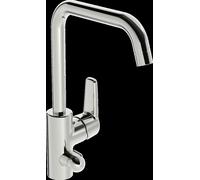 HANSA HANSAPOLO Robinet de cuisine avec vanne de rinçage, robinet darrêt, saillie 200mm, 51602293