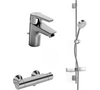 HANSA HANSAPOLO Set de robinetterie pour salle de bains, bec de baignoire sans mousseur, 46520090, 46530090