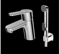 HANSA HANSAPRIMO Mitigeur de lavabo, avec douchette fonctionnelle, sans vidage, saillie : 107mm, 49462203