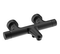Hansa HANSAPRISMA mitigeur bain et douche 5810230133 avec thermostat, montage mural, noir mat