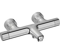 Hansa Prisma - Mitigeur thermostatique de baignoire, acier brossé 5810230180