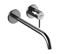 HANSA HANSAPUBLIC Mitigeur de lavabo, monocommande, encastré, saillie 300mm réglable, 57952171, Couleur: chrome