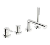 Hansa Hansaronda match0 03402473 Mitigeur baignoire 4 trous, rosace ronde, chrome