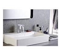 Hansa Hansastela mitigeur de lavabo infrarouge 57162279 fonctionnement sur batterie, projection 105mm, chromé