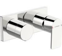 HANSA HANSASTELA Set de montage final pour baignoire/douche, chrome, 44579573