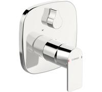 HANSA HANSASTELA Set de montage final pour bain/douche, rosace soft edge, chrome, 87849173