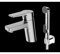 HANSA HANSATWIST Mitigeur de lavabo, avec douchette fonctionnelle, sans vidage, saillie : 121 mm, 09302203
