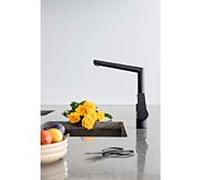 Hansa Hansatwist mitigeur lavabo 0955220333 levier sur le côté, sans garniture de vidange , saillie 130mm, noir mat