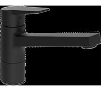 HANSA HANSATWIST robinet de cuisine, avec dispositif de sécurité, pivotant, saillie : 199 mm, 0914228333, Couleur: noir mat