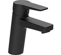 Hansa Armaturen Mitigeur de lavabo Hansa Twist XL 0902228333 saillie 123 mm sans vidage noir mat