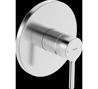 HANSA HANSAVANTIS Set de finition pour batterie de douche, levier à goupille, pour un consommateur, 8261906780, Couleur: Acier brossé