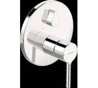 HANSA HANSAVANTIS Set de montage final pour bain/douche, pour deux consommateurs, levier à goupille, chromé, avec dispositif de sécurité, 82603067