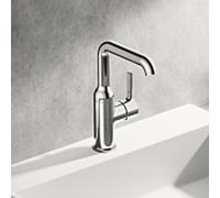 HANSA HANSAVANTIS Style Mitigeur de lavabo, bec orientable, avec garniture de vidage, saillie 147mm, chromé, 54542207