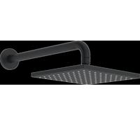 HANSA HANSAVIVA Douche de tête, 200x200 mm, débit éco, montage mural, 4426024033, Couleur: noir mat