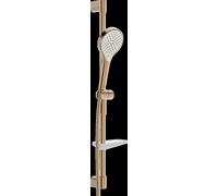 HANSA HANSAVIVA Garniture de barre murale, 766mm, avec Handbrausen à 3 jets, y compris flexible de douche, porte-savon, 4416021081, Couleur: bronze brossé
