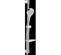 HANSA HANSAVIVA Garniture de barre murale, 766mm, avec Handbrausen à 3 jets, y compris flexible de douche, porte-savon, 44160210, Couleur: chrome