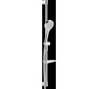 HANSA HANSAVIVA Garniture de barre murale, Eco, 971mm, avec douchette à 3 jets, y compris flexible de douche, porte-savon, chrome, 441503300009