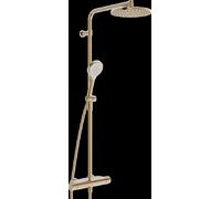 HANSA HANSAVIVA Mitigeur de douche à effet pluie, Thermo Cool, MagShelf, avec thermostat, hauteur 1190mm, 6515920181, Couleur: bronze brossé