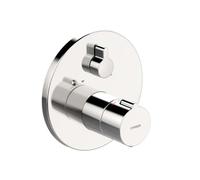 Hansa Home - Mitigeur thermostatique de baignoire encastré, avec 2 vannes d'arrêt, chrome 88629045