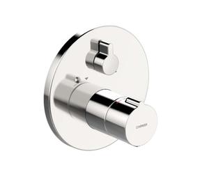 Hansa Home - Mitigeur thermostatique de baignoire encastré, avec 2 vannes d'arrêt, chrome 88629045