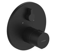 Hansa Home - Mitigeur thermostatique encastré, 2 sorties, noir mat 8862904533