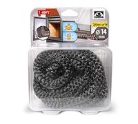 Hansa Joint de porte de poêle en céramique, corde en fibre de verre, corde d'étanchéité pour poêle, 14 mm de diamètre