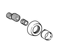 Hansa Kit de rosaces et de raccords en S, 59913824,