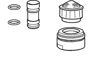 Hansa - Kit supplémentaire pour vider le bec, chrome 59912483