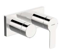 Hansa Ligna - Mitigeur de baignoire encastré, avec inverseur pour 2 sorties, chrome 44559583