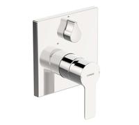 Hansa Ligna - Mitigeur de baignoire encastré, avec inverseur pour 2 sorties, chrome 83853513