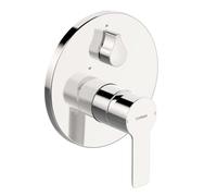 Hansa Ligna - Mitigeur de baignoire encastré, avec inverseur pour 2 sorties, chrome 83859503