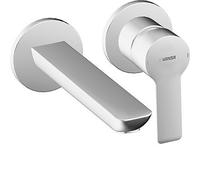 Hansa – Mitigeur de lavabo encastré Ligna 06402103 – 2 trous, chrome