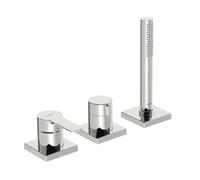 Hansa Ligna - Mitigeur pour montage sur bord de baignoire, installation 3 trous, chrome 06439493