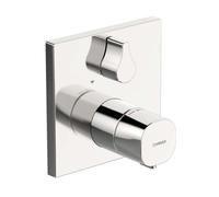 Hansa Living - Mitigeur thermostatique de baignoire encastré, avec inverseur pour 2 sorties, chrome 81149562
