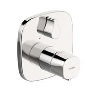 Hansa Living - Mitigeur thermostatique de baignoire encastré, avec inverseur pour 2 sorties, chrome 81149572
