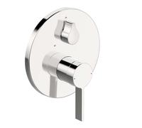Hansa Loft - Mitigeur de baignoire encastré, avec inverseur pour 2 sorties, chrome 87729003