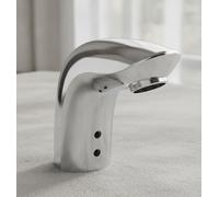 Hansa Hansaelectra infrarouge lavabo 64402219 fonctionnement sur batterie, saillie 96 mm, chrome