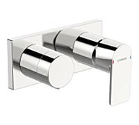 Hansa Set de montage HANSASTELA 44579573 – baignoire/douche encastré, chrome, inverseur rotatif