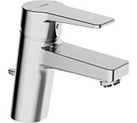 Hansa Mitigeur de lavabo Twist 09131183 – chrome, basse pression, avec vidage, saillie 121 mm