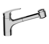 Hansa Mix - Mitigeur d’évier avec douchette extractible, chrome 01382283