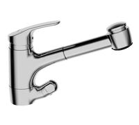 Hansa Mix - Mitigeur d’évier avec douchette extractible, chrome 01392183