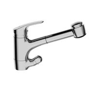 Hansa Armaturen Robinet de cuisine HANSAMIX 01392183, douche extractible, 235 mm, chromé