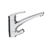 robinet de cuisine Hansa Hansamix 01152283 chromé , avec robinet d'arrêt d'appareil